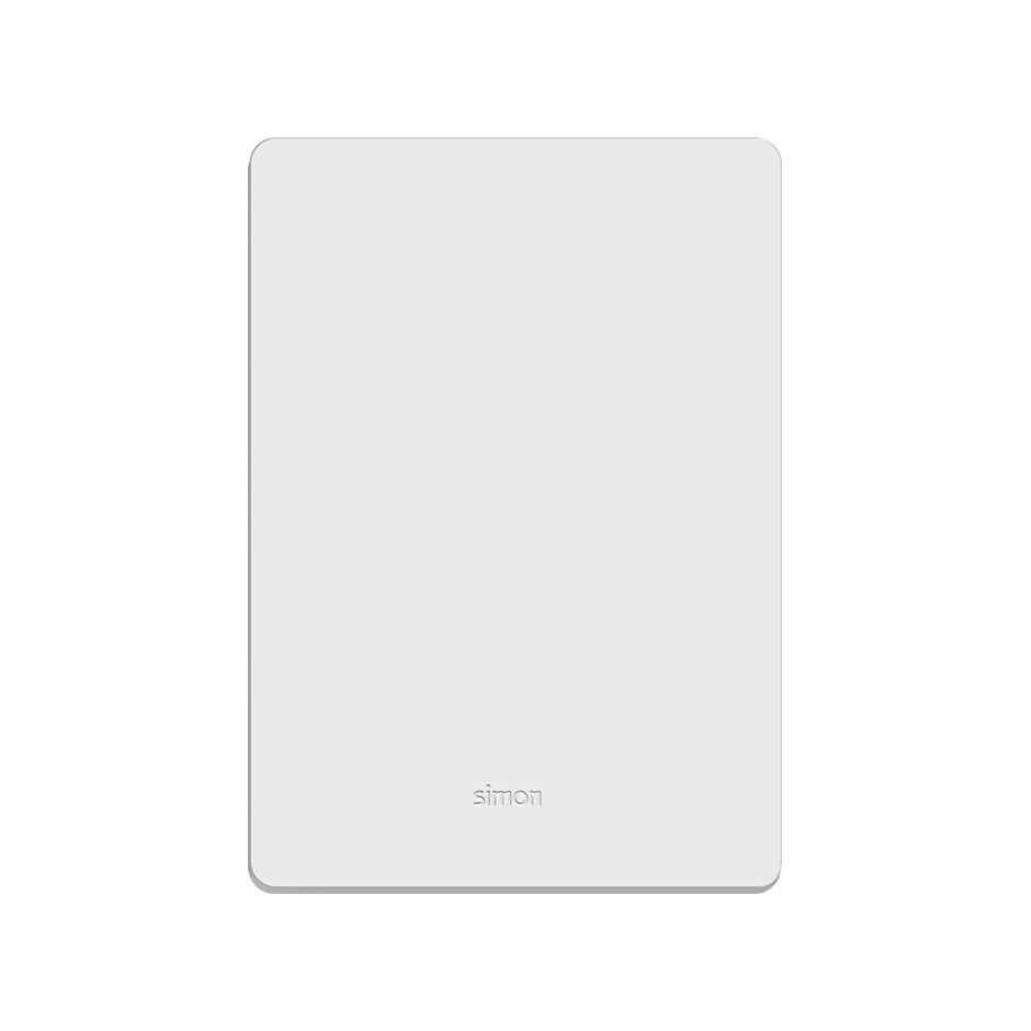 Placa cega com suporte 4x2 branco Simon 20