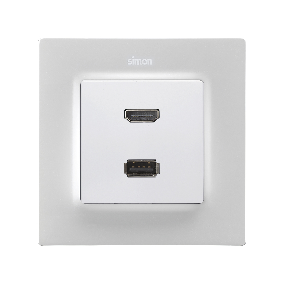 HDMI v2.0 4K female-female + USB 2.0 type A Simon 75 | SIMON