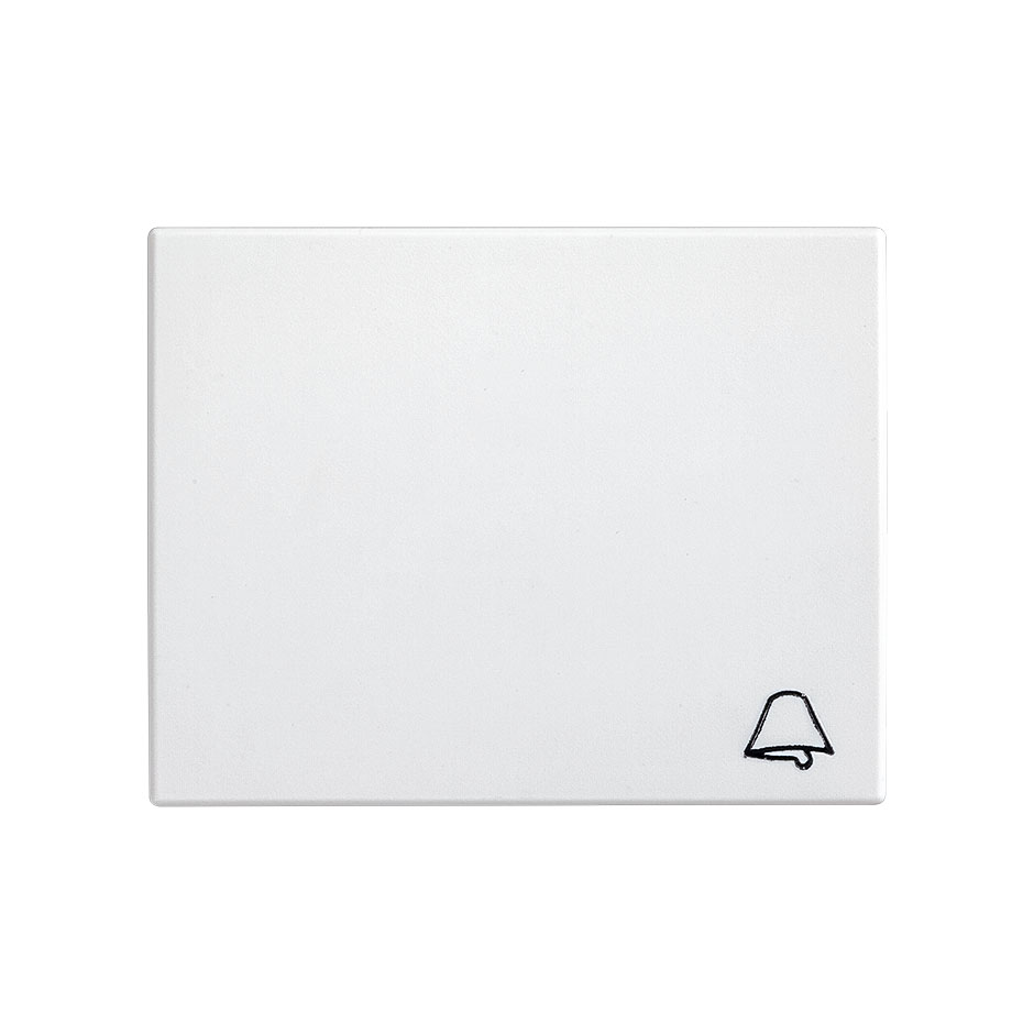 TECLA 3 MÓDULOS CON  LOGO CAMPANA BLANCO
