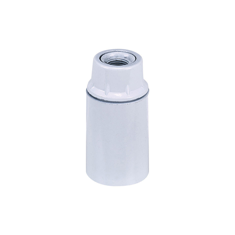 BAKELITE SMOOTH LAMPHOLDER E-14 WHITE Simon Brico