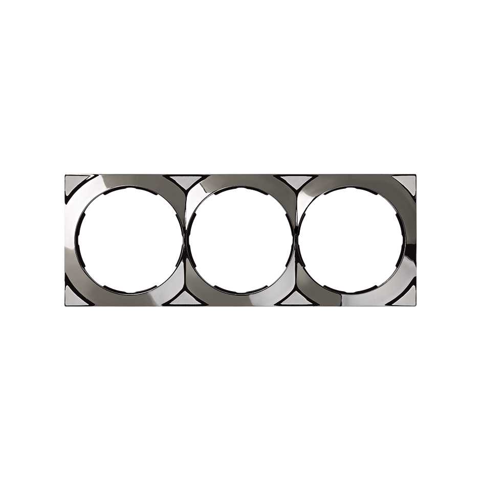 Frame square for 3 elements steel Simon 88