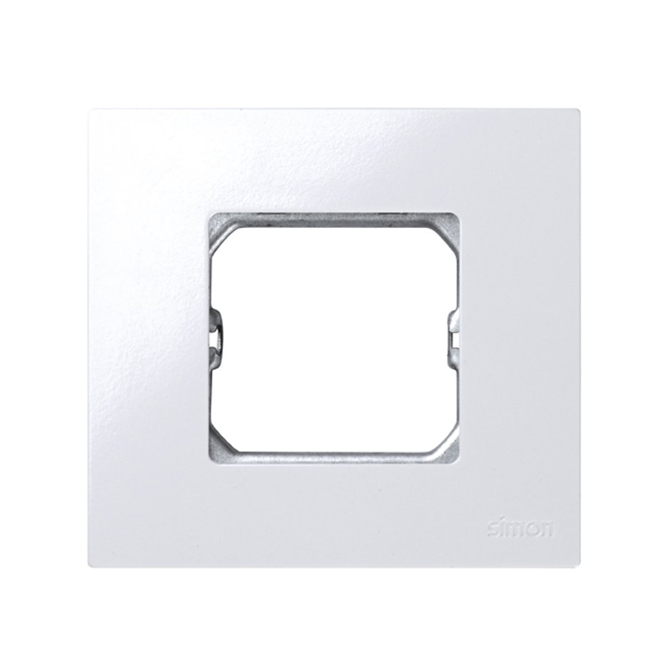 Pack 100 compact frames for 1 element and 100 separate centre frames white Simon 27 Play