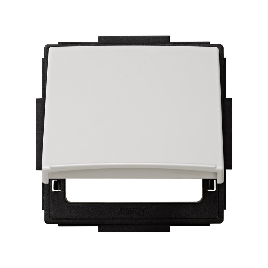 Hinged cover for modular items in different series white Simon 27 Scudo