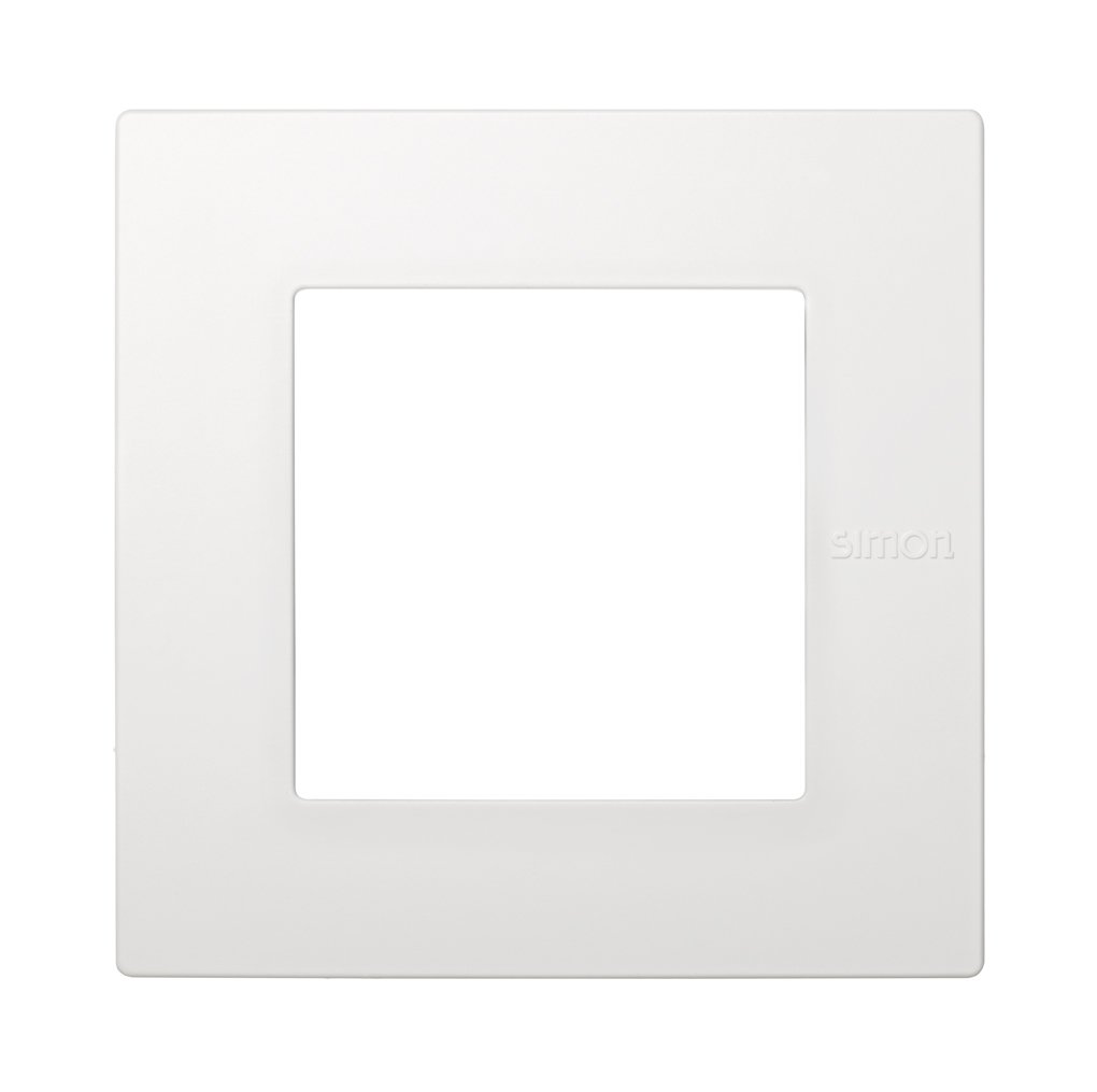 Frame for 1 element white Simon 27 Scudo