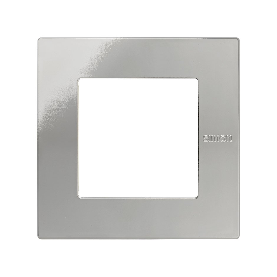 Cadre pour 1 élément chrome Simon 27 Scudo