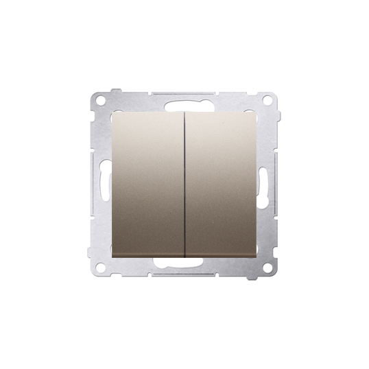 Bouton poussoir double 10AX 250V Cava Simon 54
