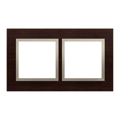 Cadre 2 éléments bois or wenge Simon 54 Nature