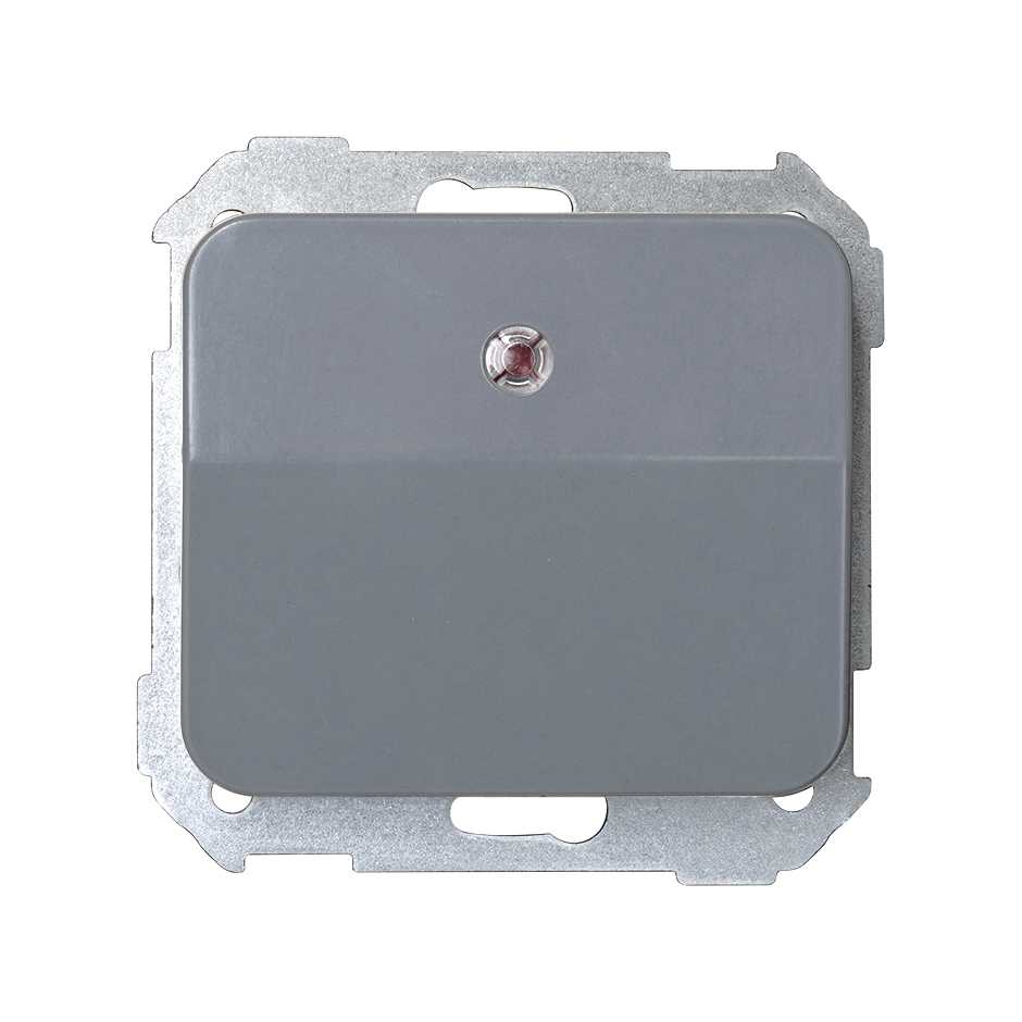 2-way switch for card with 2 micro switch and light indicator 250V~ grey Simon 75