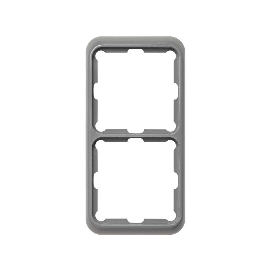 Frame for 2 elements grey Simon 75