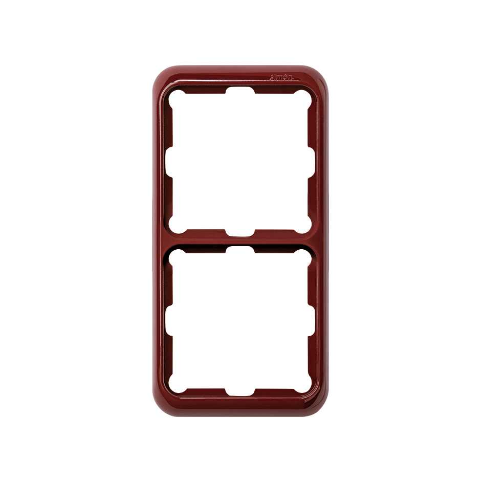 Frame for 2 elements garnet Simon 75