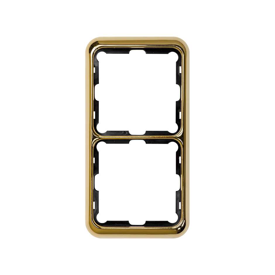 Frame for 2 elements gold Simon 75