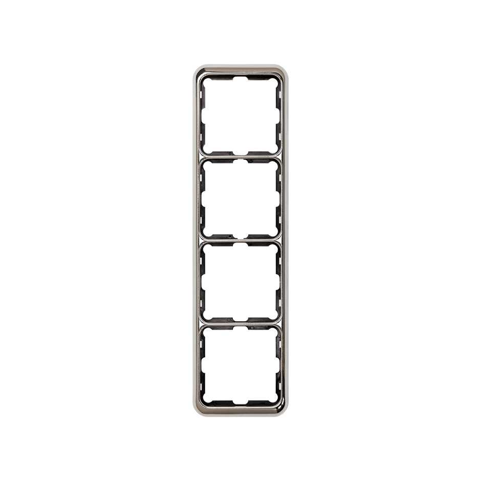 Frame for 4 elements chrome Simon 75