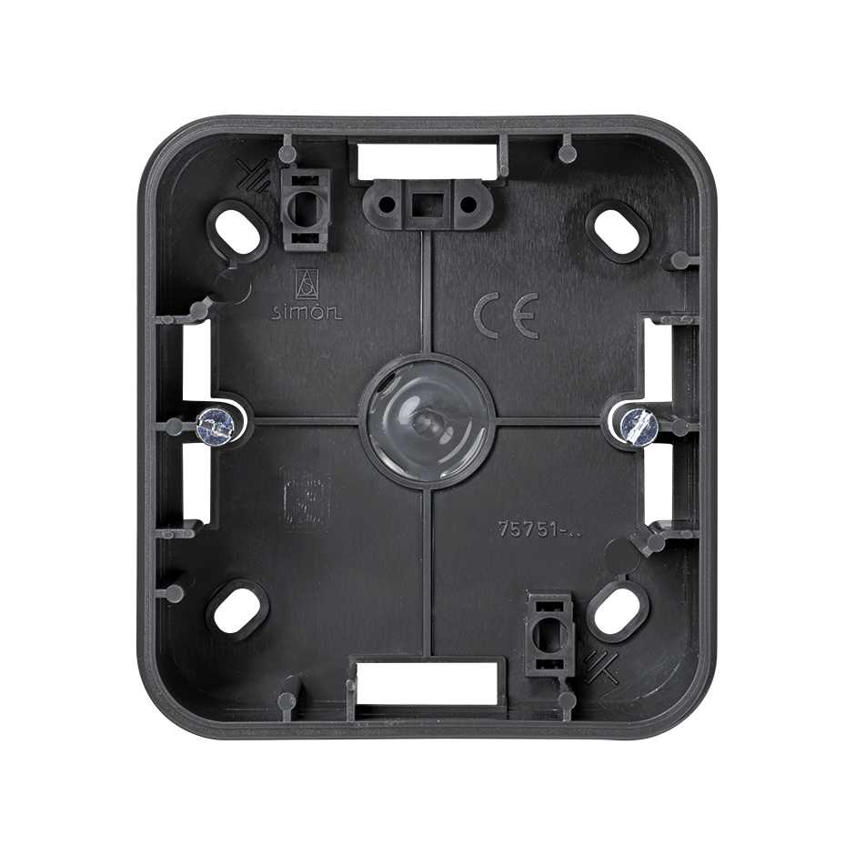 High surface mount box for 1 element grey Simon 75