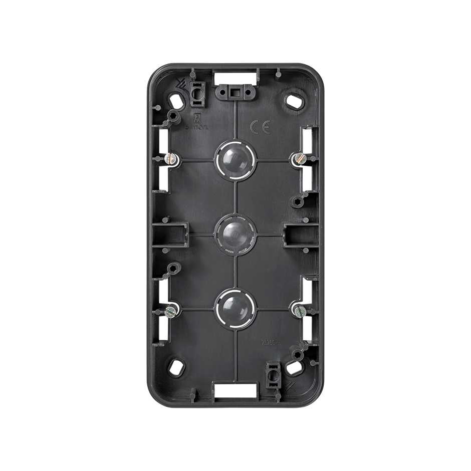 High surface mount box for 1 element grey Simon 75