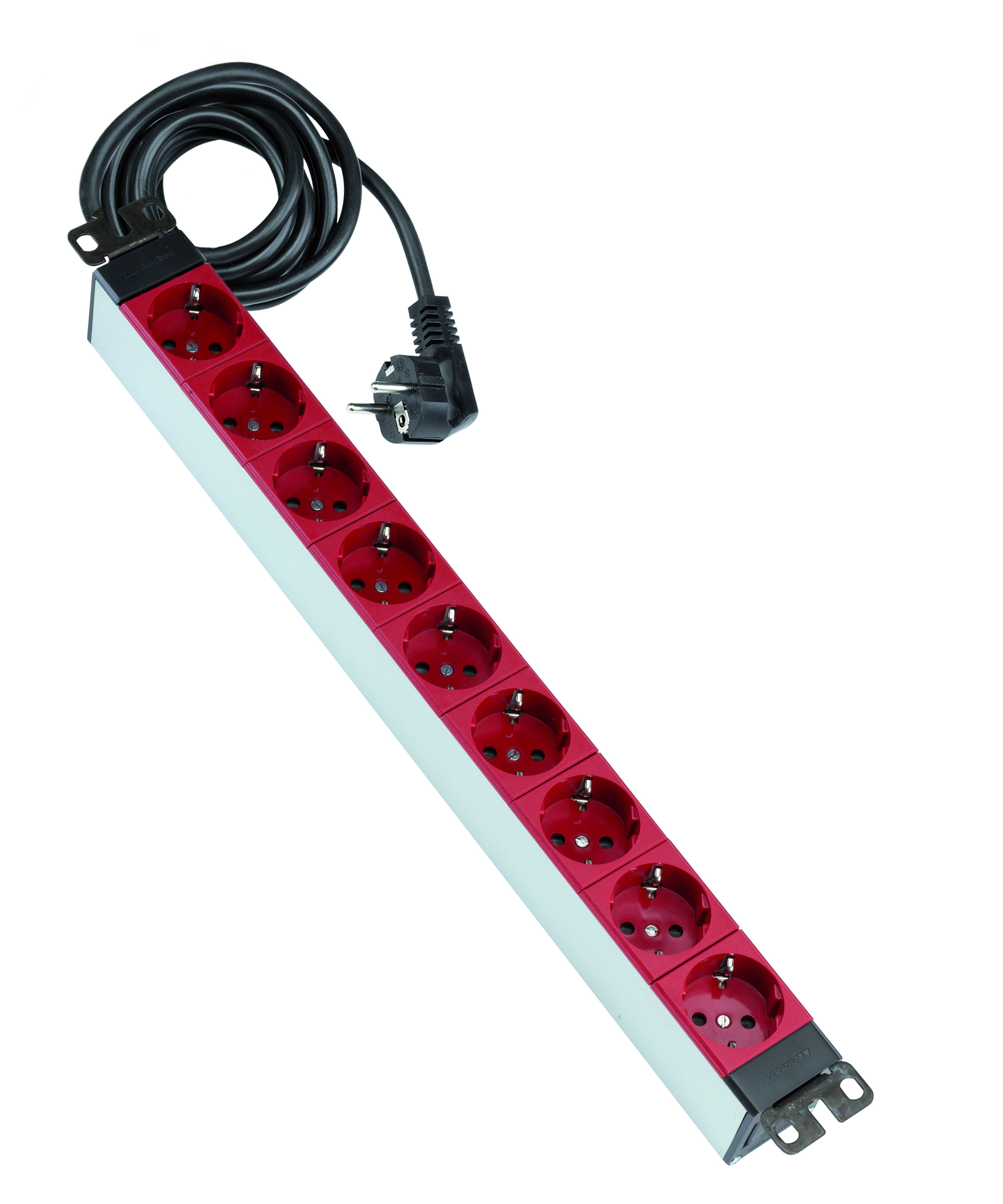 ELECTROBLOCK 19" de 9 bases francesas SAI con cable
