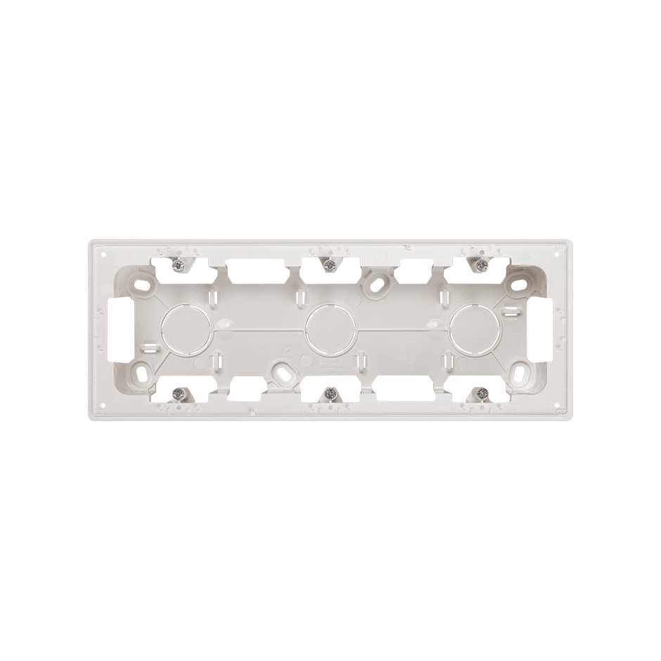 Surface-mount box 3 elements white Simon 270