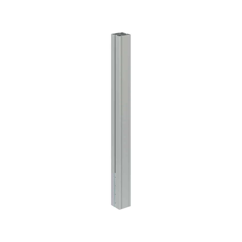 Extension 1 metre for square aluminium column with 2 sides Simon K45