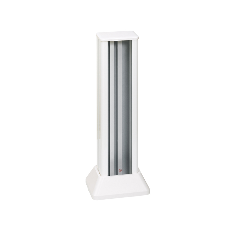 Aluminum floor column 1 face for 3 double sockets white Simon Cima
