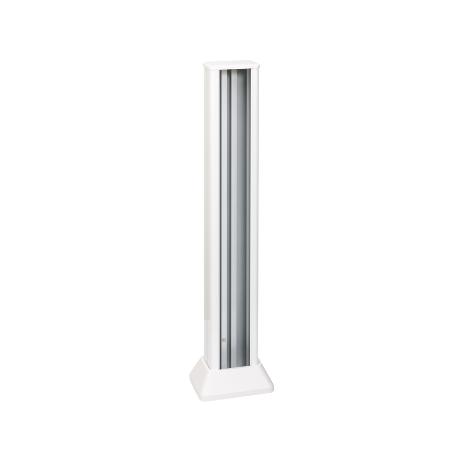 Aluminum column single-face for 5 double positions white Simon Cima