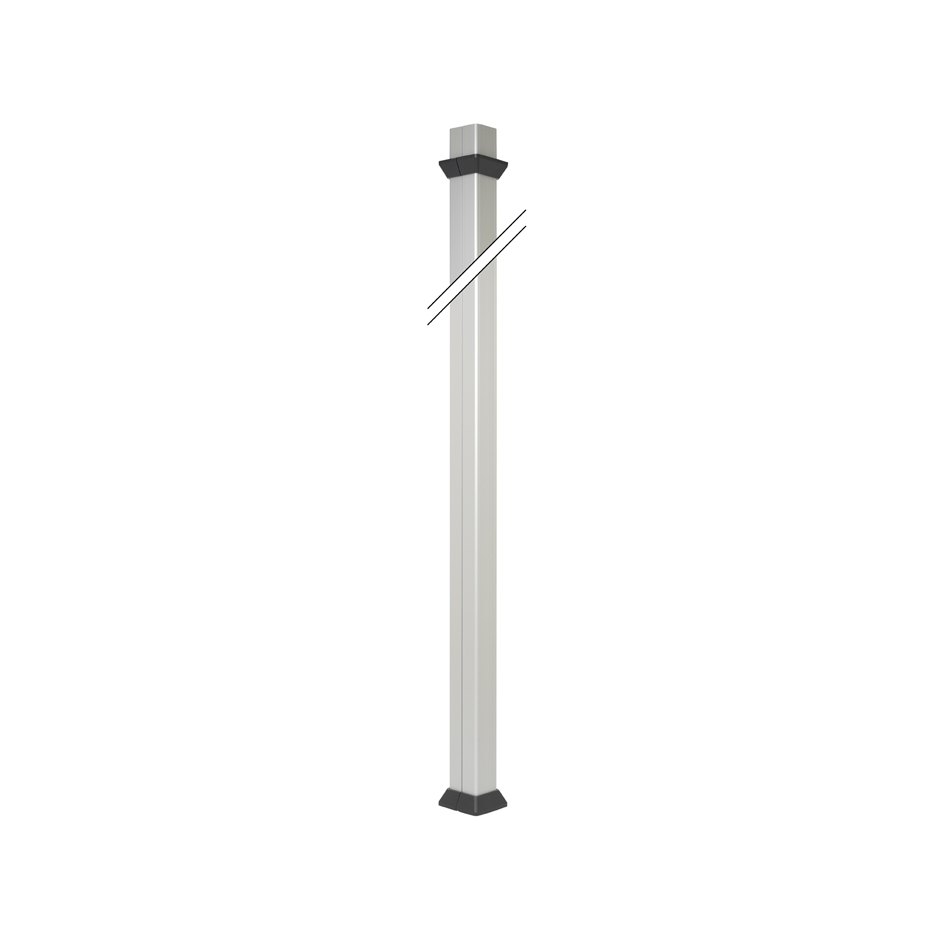 Aluminum column with 2 faces, 3 meters in length and graphite trims Simon Cima