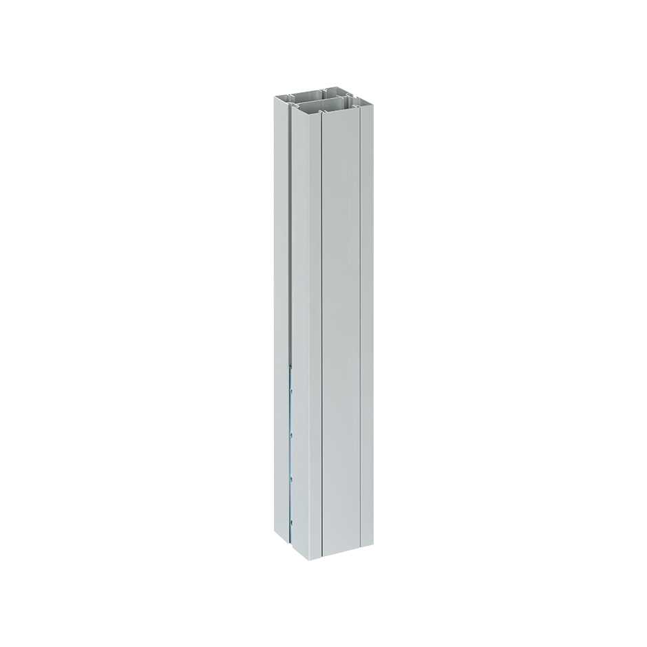 Extension 0.5 metres for square aluminium column with 2 sides Simon K45