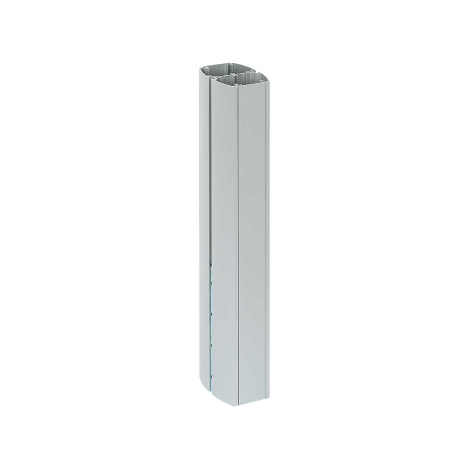 Extension 0.5 metres for aluminium column with 2 sides oval Simon K45