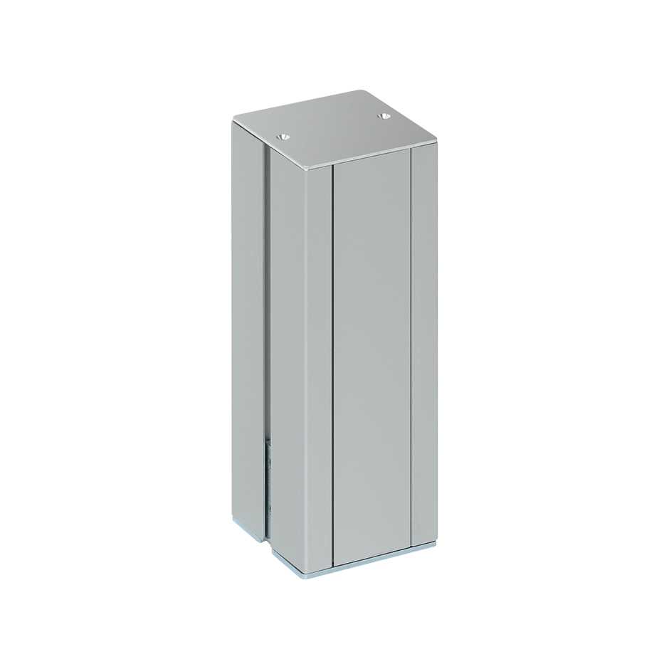 Square aluminium mini column with 2-sides for 4 elements per side Simon K45