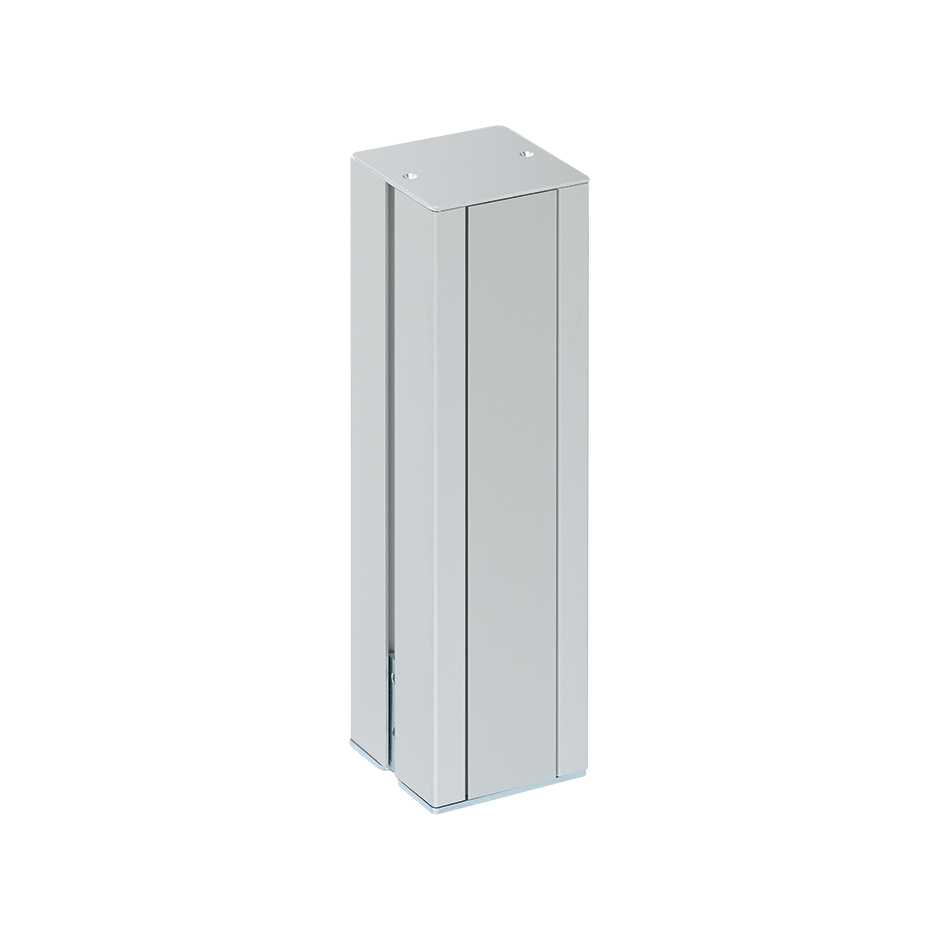 Square aluminium mini column with 2-sides for 5 elements per side Simon K45