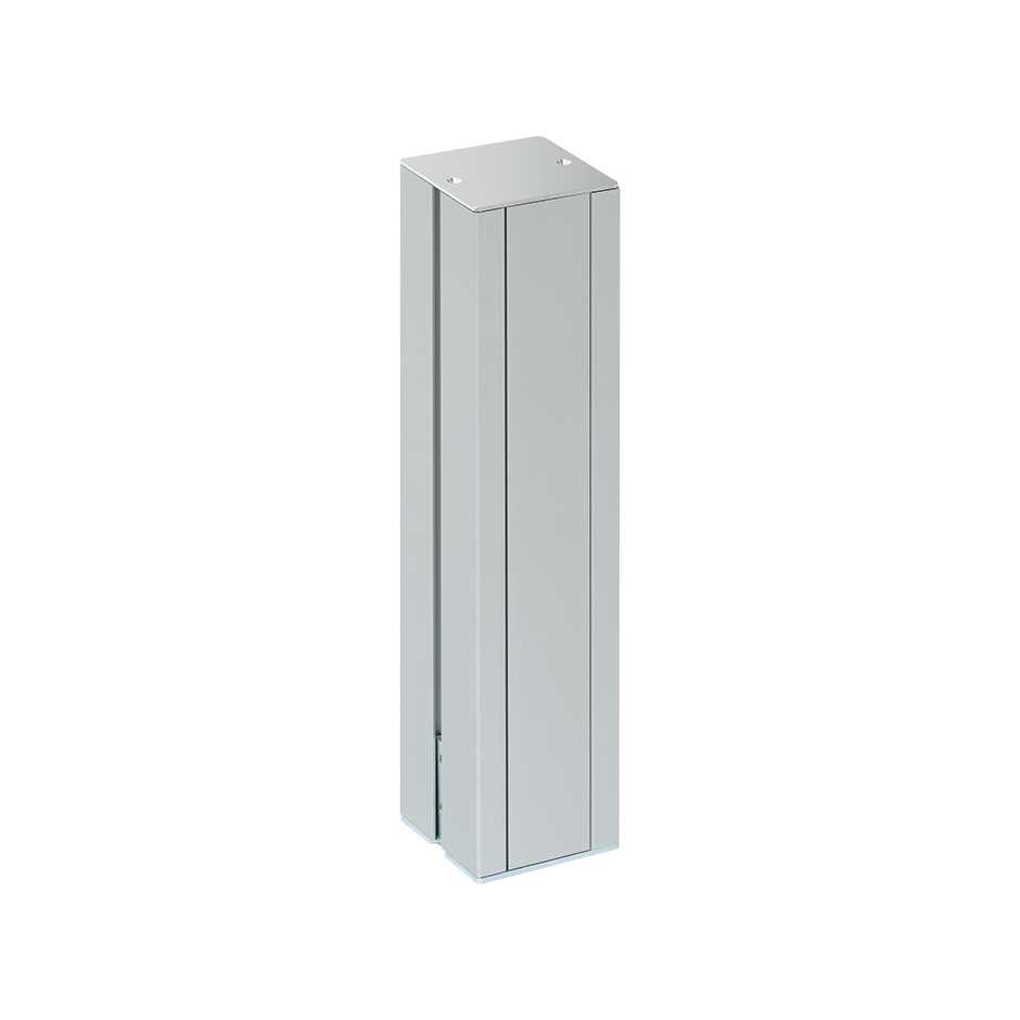 Square aluminium mini column with 2-sides for 7 elements per side Simon K45