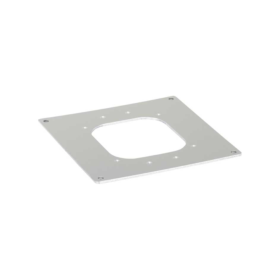 Couvercle auxiliaire pour adapter les mini-colonnes K45 aux plinthes en acier inoxydable Simon Goulottes