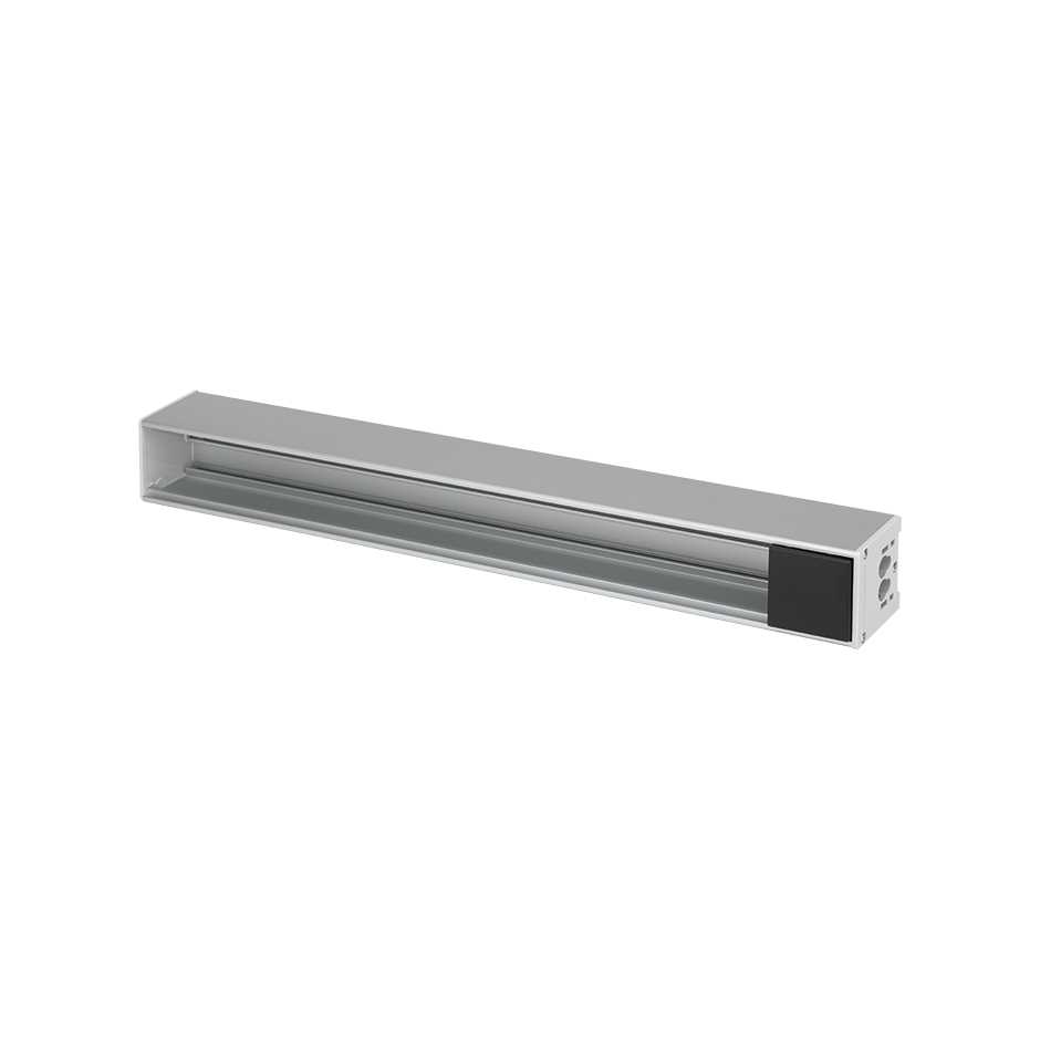 Profil en aluminium Ofiblock Compact avec 9 éléments graphite Simon K45