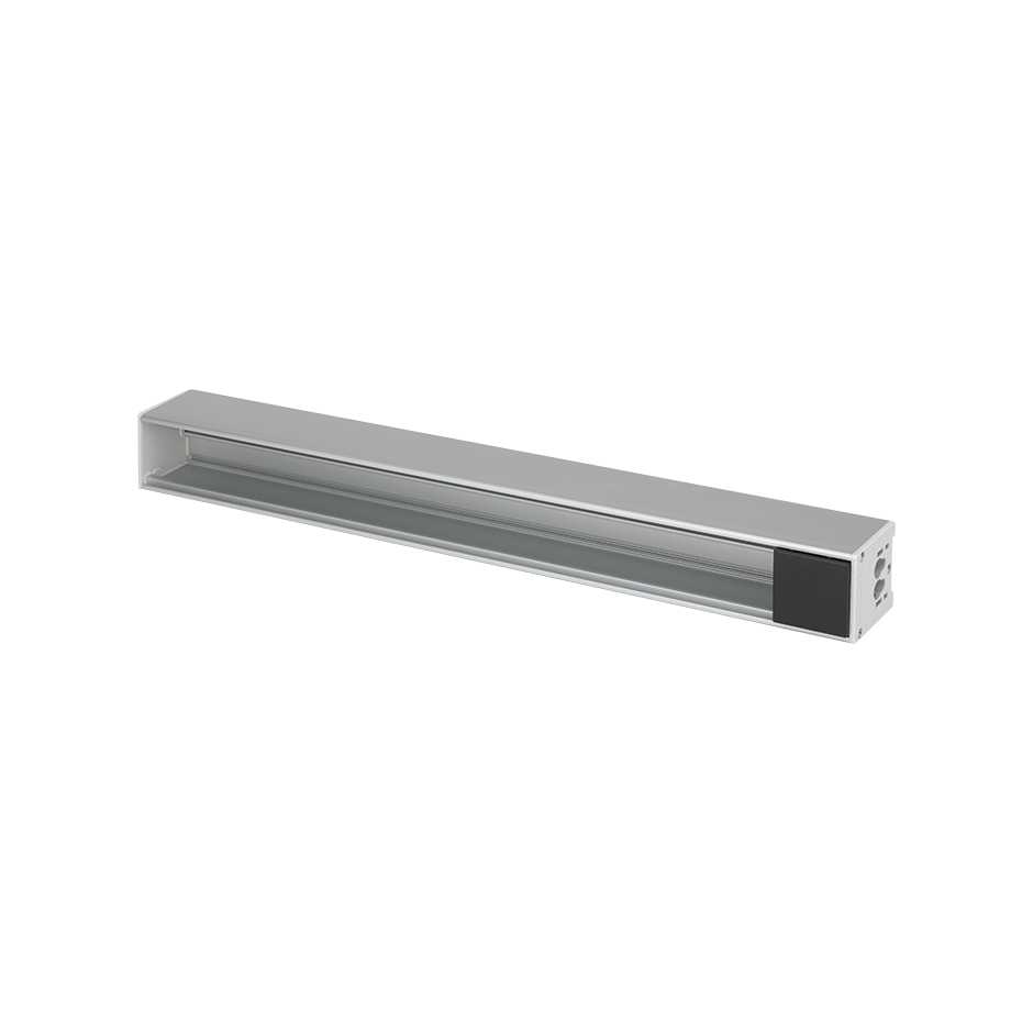 Profil en aluminium Ofiblock Compact avec 10 éléments graphite Simon K45