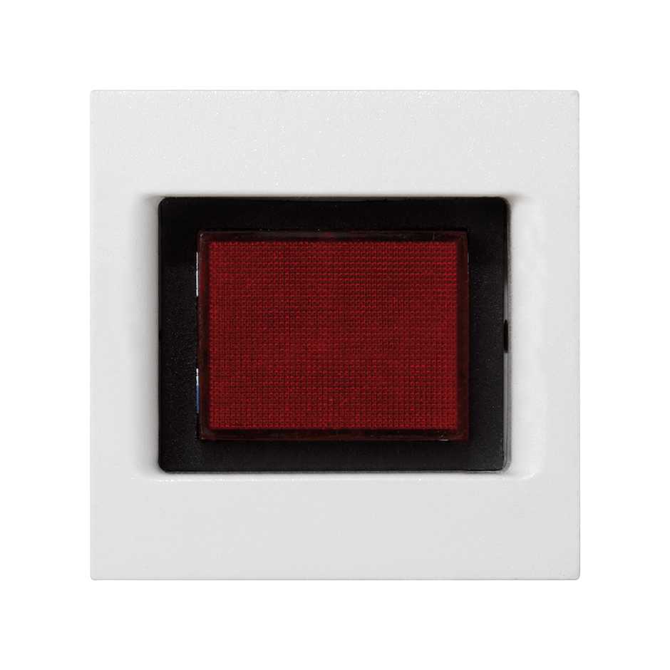 Couvercle avec indicateur de tension 1 élément blanche Simon K45