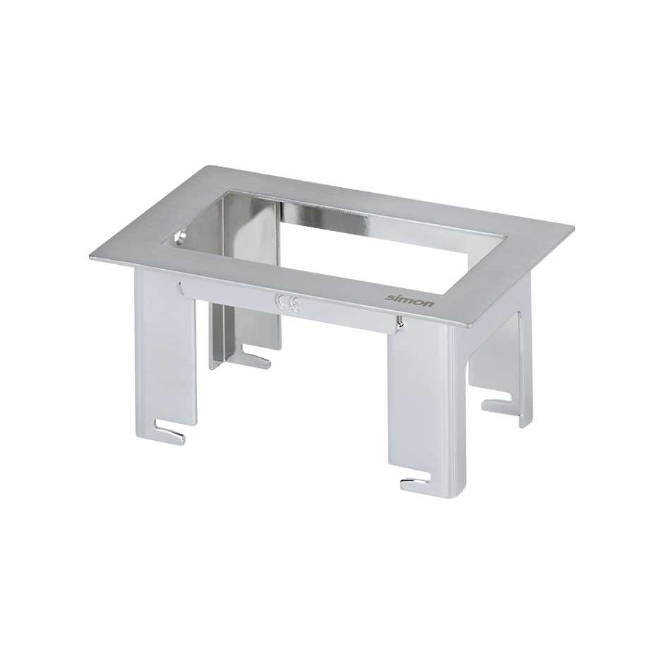 Ofiblock Line frame for 1 element for recessing into furniture stainless steel Simon K45