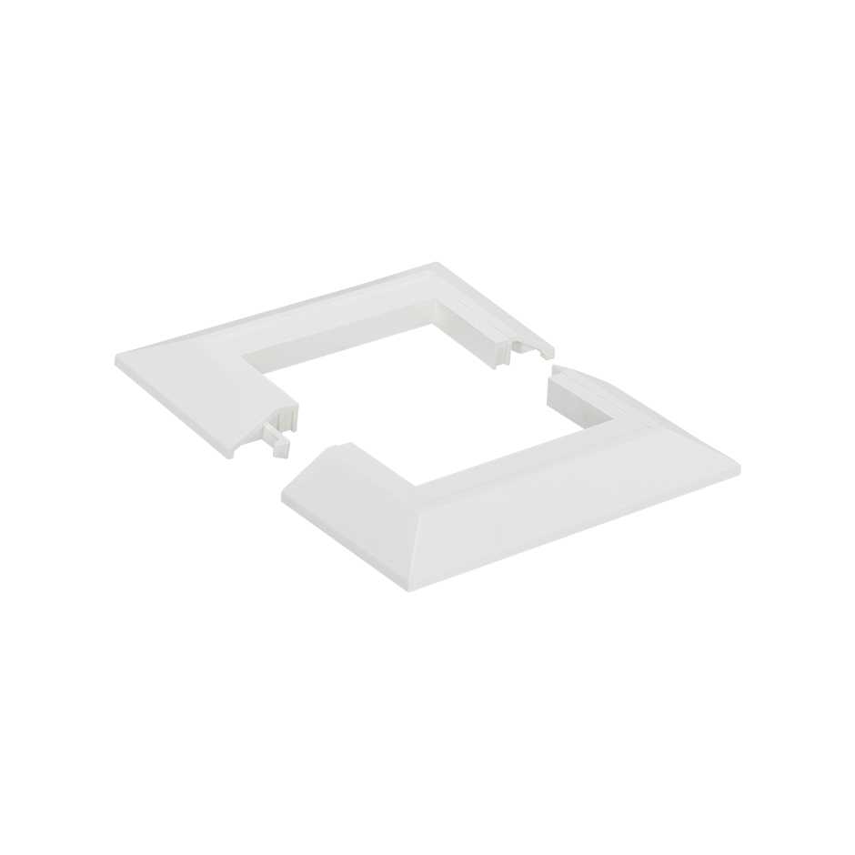 Ceiling trim for column with 1 side white Simon K45