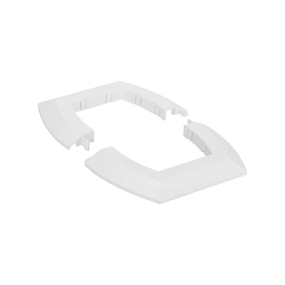 Ceiling trim for column with 2 sides oval white Simon K45