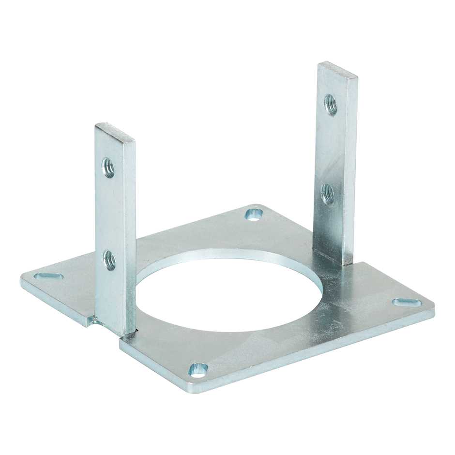 Floor attachment base for square mini columns with 2 sides stainless steel Simon K45