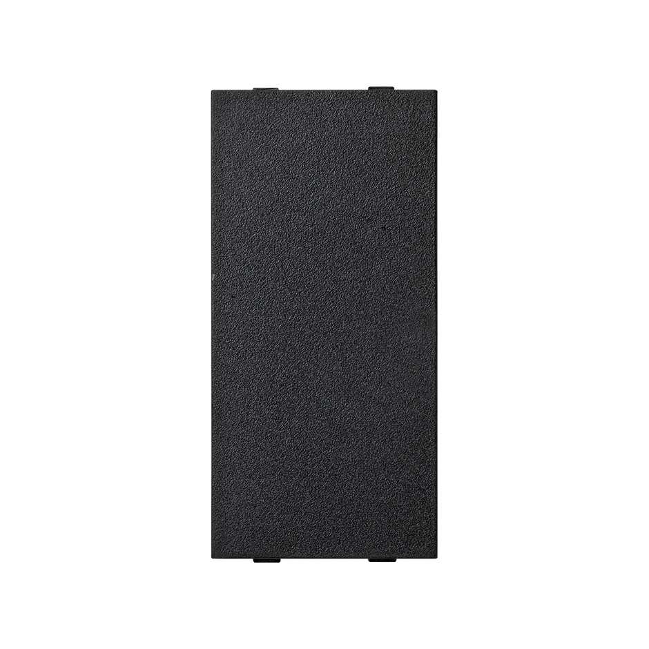 Blind cover of 1 double element graphite Simon Cima