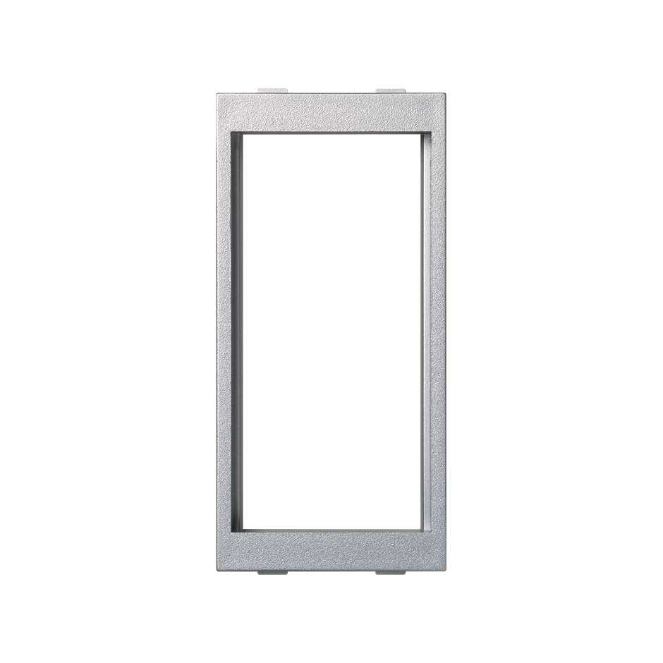 Adaptateur de mécanismes Simon K45 avec clipsage horizontal pour relier 2 bases K45 de 1 élément double aluminium Simon Cima à la française