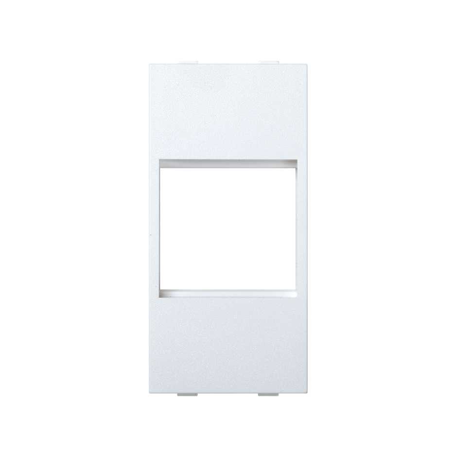 Plaque adaptatrice pour 1 mécanisme Simon K45 avec clip vertical de 1 élément double blanc Simon Cima
