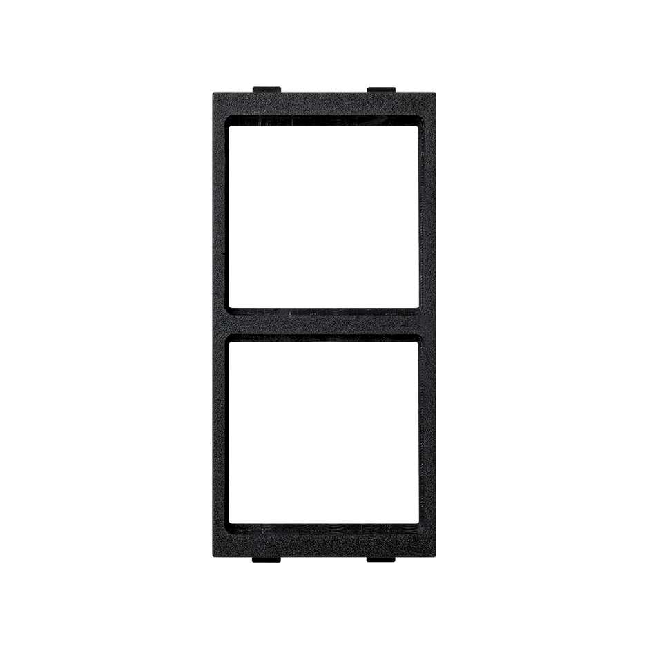 Adapter plate for 2 mechanisms Simon 27 Play of 1 double element graphite Simon Cima