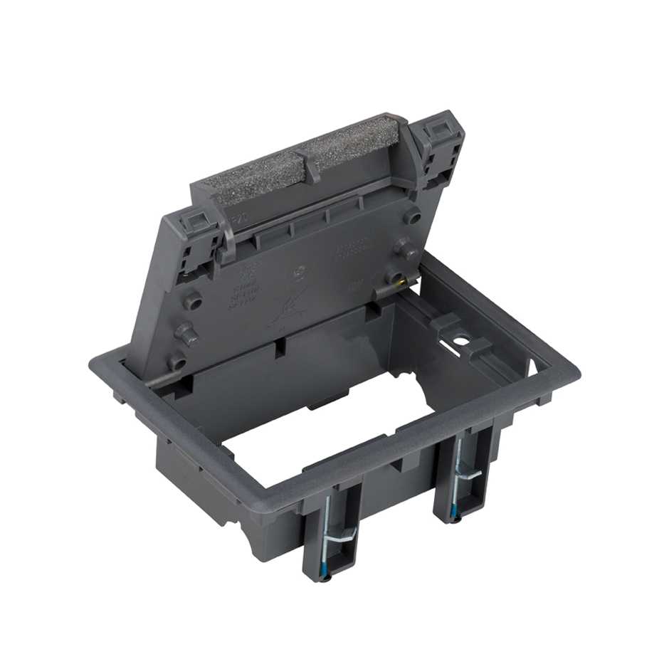 Double element access cover for installation on pavement or technical floor gray Simon Cima