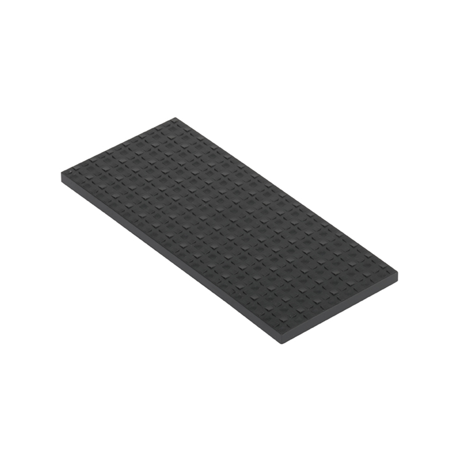Flush trim cover for adjustable floor box or registry cover double element graphite Simon Cima