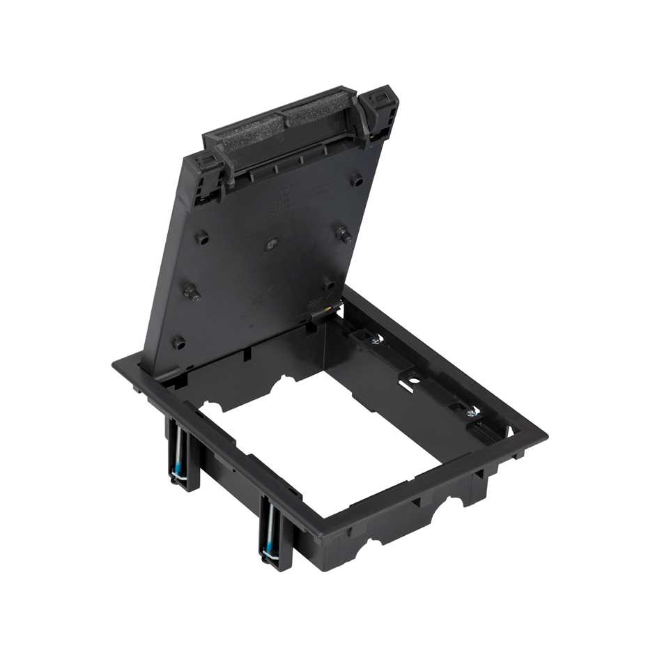 Inspection cover for 3 double modules for installation on pavement or technical floor in graphite Simon Cima