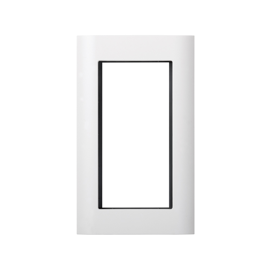 Châssis et cadre décoratif à 1 élément double pour minicolonnes et colonnes blanches Simon Cima