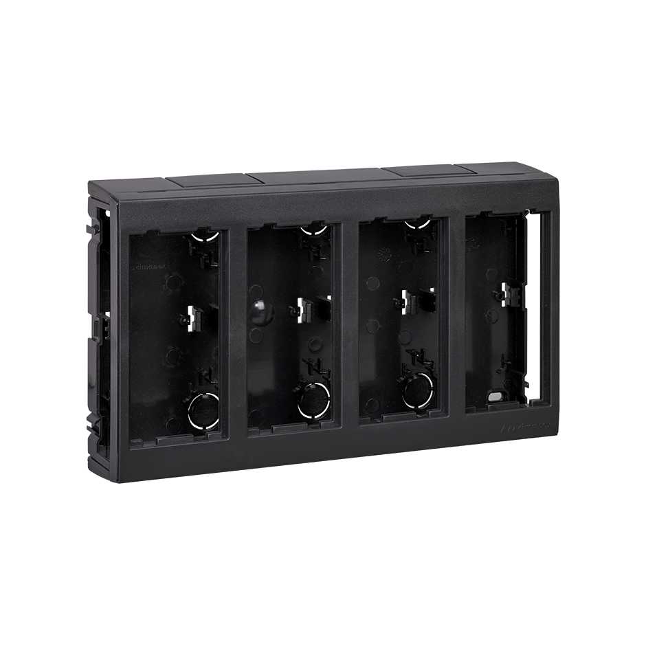 Boîte en saillie personnalisée Cima Pro de 4 éléments doubles graphite Simon Cima