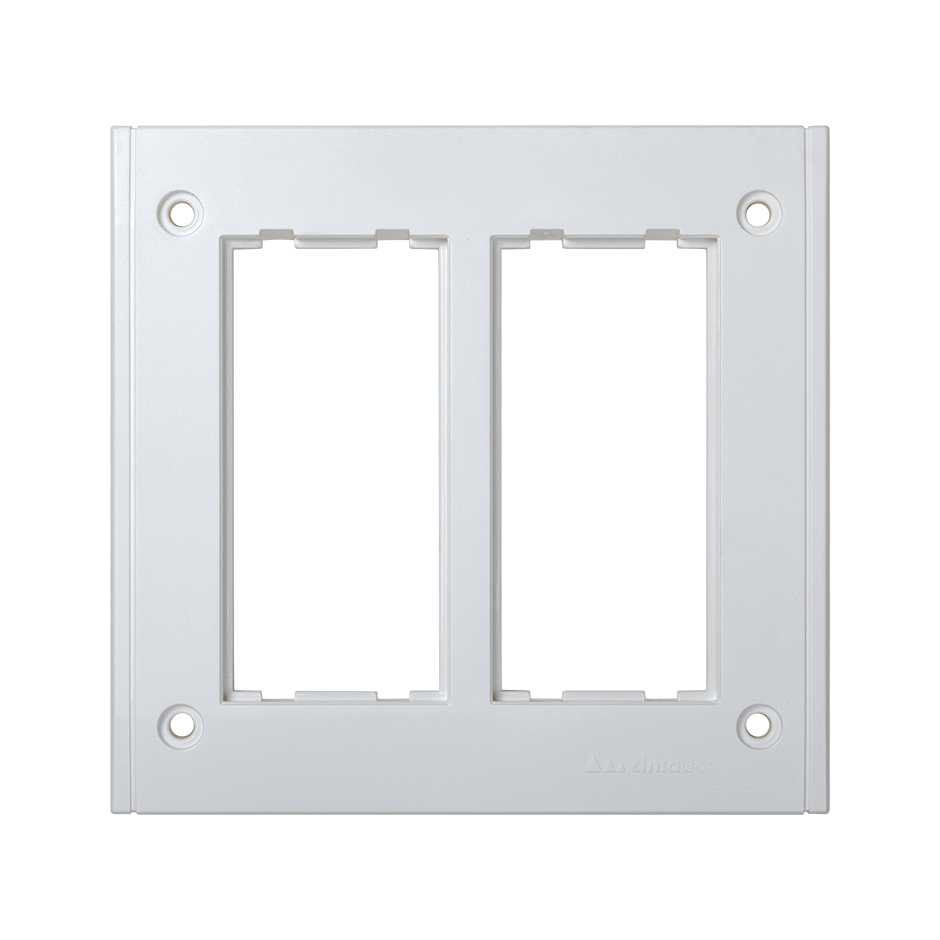 Frame for flush-mounted box Cima Pro of 2 double elements white Simon Cima