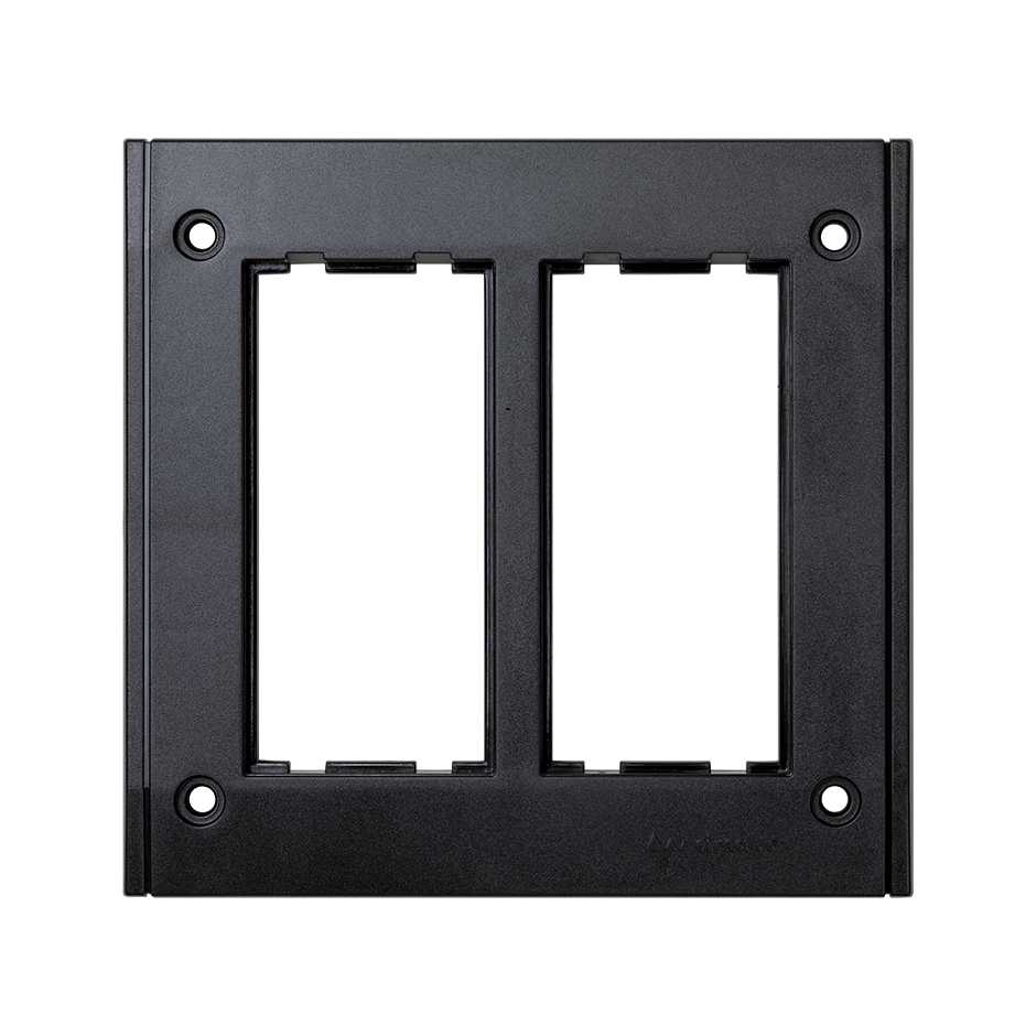 Frame for flush-mounted box Cima Pro of 2 double elements graphite Simon Cima
