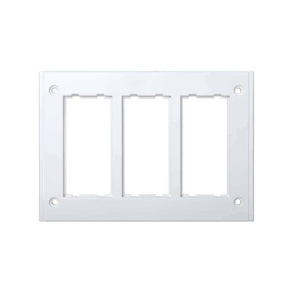 Frame for flush-mounted box Cima Pro of 3 double elements white Simon Cima
