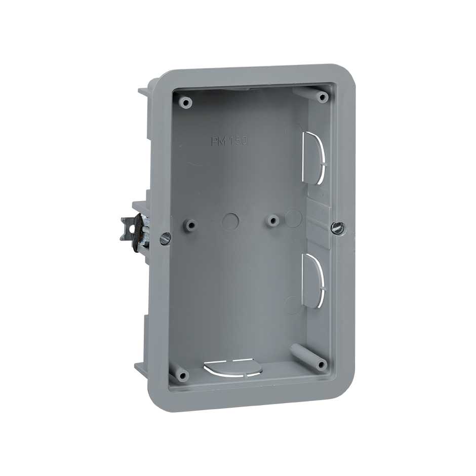 Flush-mounted housing Cima Classic double 1-module for wall with masonry partition Simon Cima